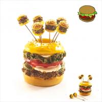 Hamburger Motifli K�rdan Seti (6'l�)
