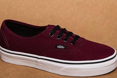 vans authentic bordo